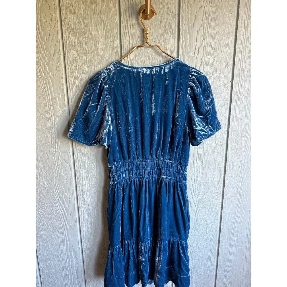 Anthropologie The Somerset Velvet Mini Dress, Medium - Picture 7 of 7
